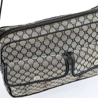 Celine Grey Macadam Crossbody Bag