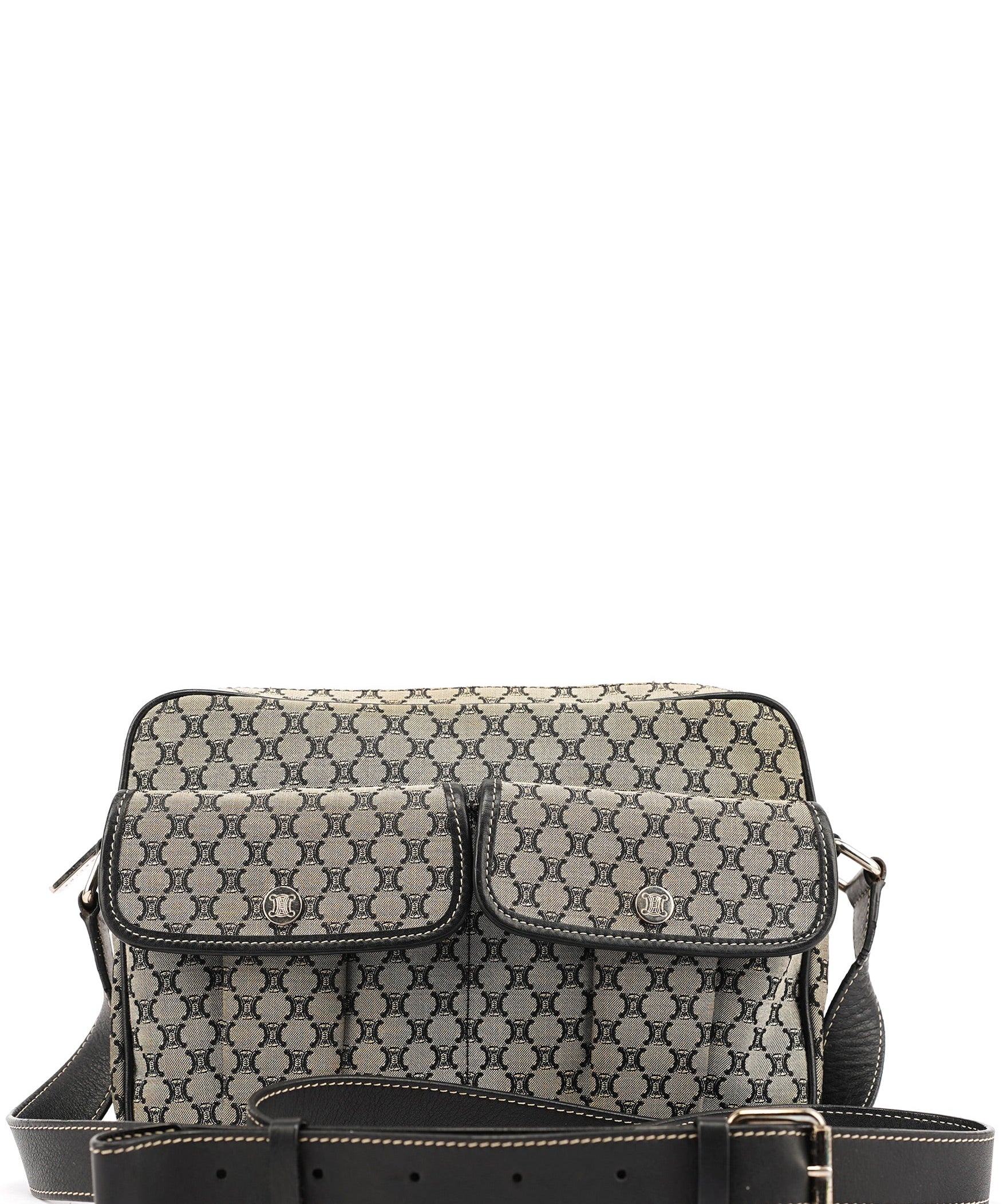 Celine Grey Macadam Crossbody Bag