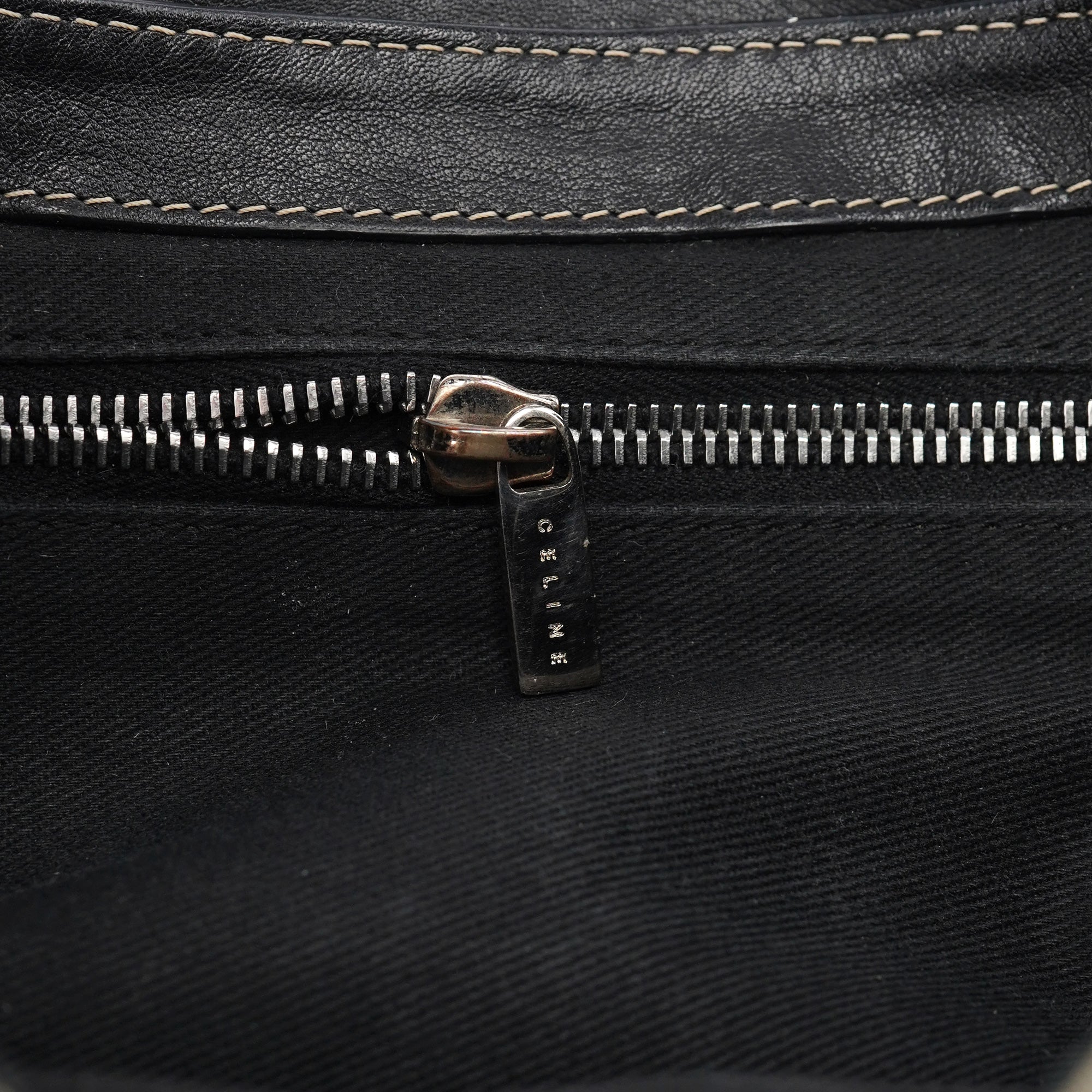 Celine Grey Macadam Monogram Shoulder Bag