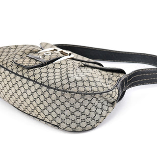 Celine Grey Macadam Monogram Shoulder Bag