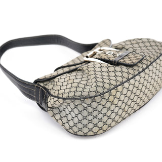 Celine Grey Macadam Monogram Shoulder Bag