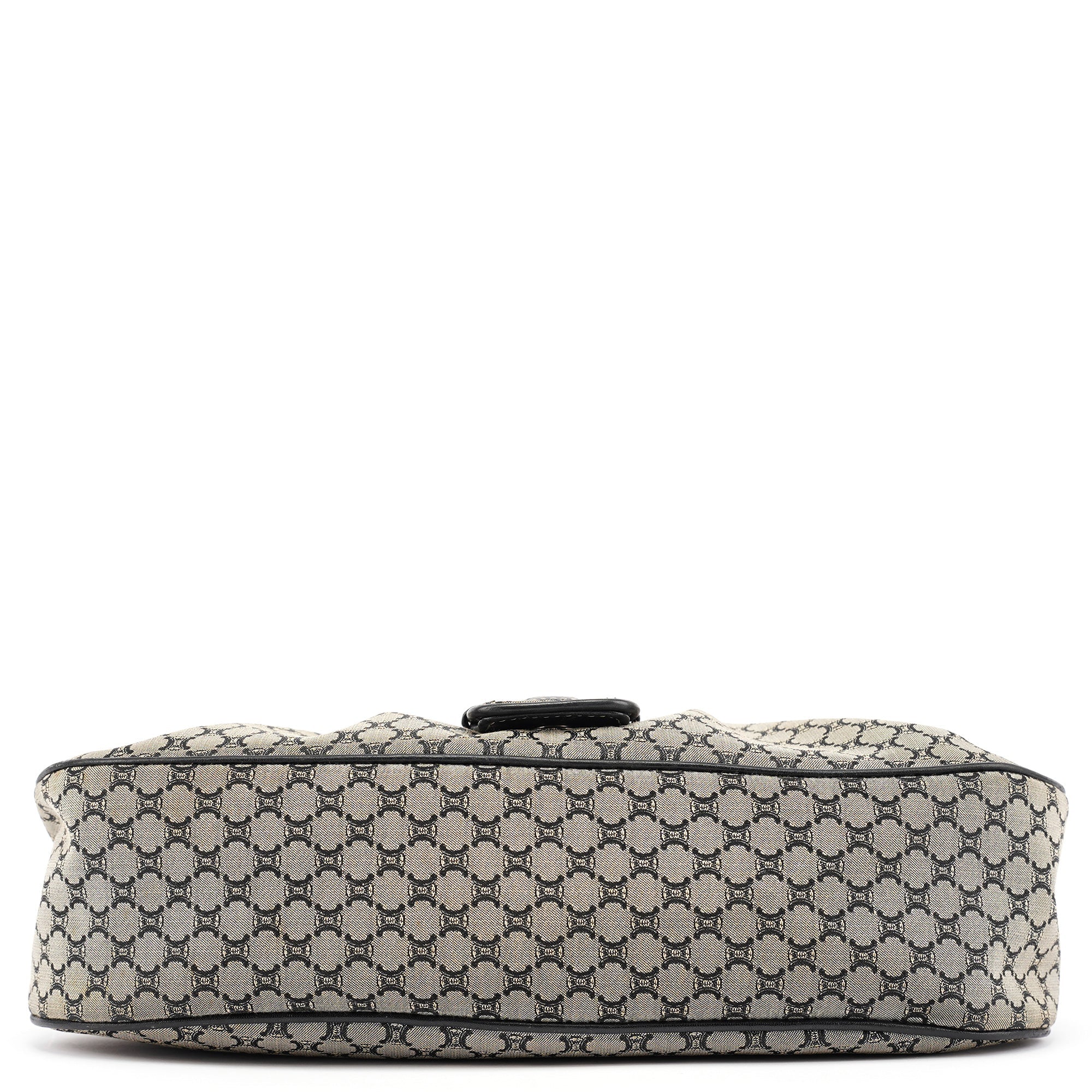 Celine Grey Macadam Monogram Shoulder Bag