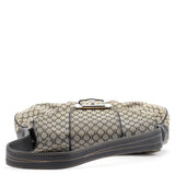 Celine Grey Macadam Monogram Shoulder Bag