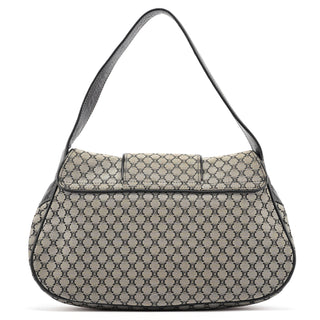 Celine Grey Macadam Monogram Shoulder Bag