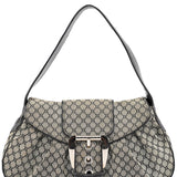 Celine Grey Macadam Monogram Shoulder Bag