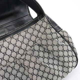 Celine Grey Macadam Monogram Shoulder Bag