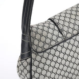 Celine Grey Macadam Monogram Shoulder Bag