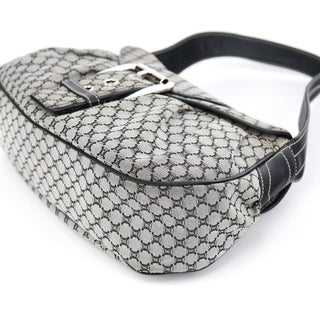 Celine Grey Macadam Monogram Shoulder Bag