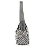 Celine Grey Macadam Monogram Shoulder Bag