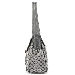 Celine Grey Macadam Monogram Shoulder Bag