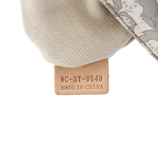 Celine Grey Monogram Leather Shoulder Bag