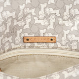 Celine Grey Monogram Leather Shoulder Bag