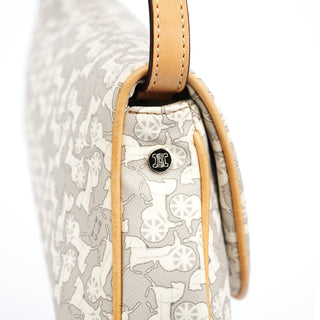 Celine Grey Monogram Leather Shoulder Bag