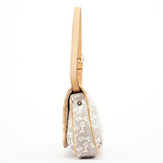 Celine Grey Monogram Leather Shoulder Bag