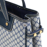 Celine Grey Monogram Leather Tote Bag