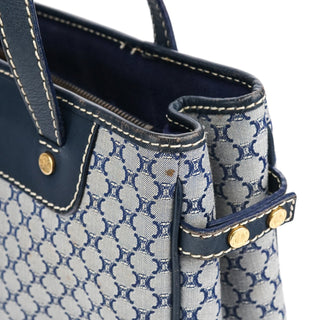 Celine Grey Monogram Leather Tote Bag