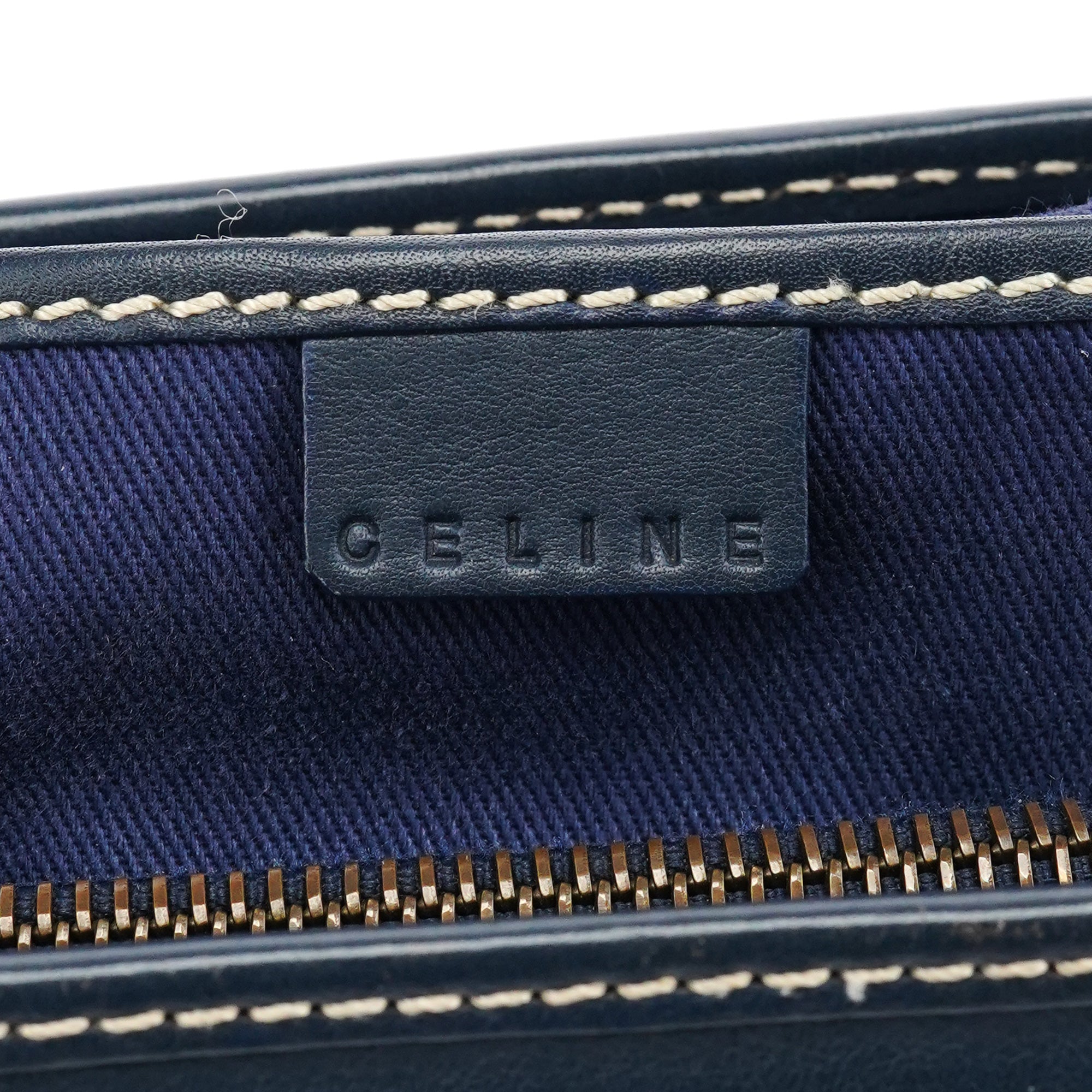 Celine Grey Monogram Leather Tote Bag