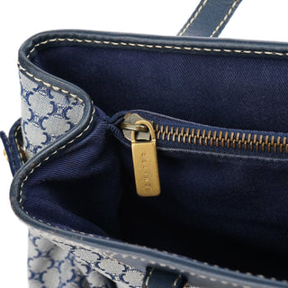 Celine Grey Monogram Leather Tote Bag