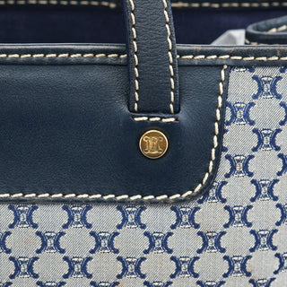 Celine Grey Monogram Leather Tote Bag