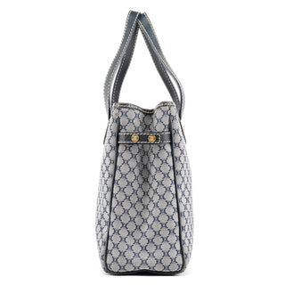 Celine Grey Monogram Leather Tote Bag