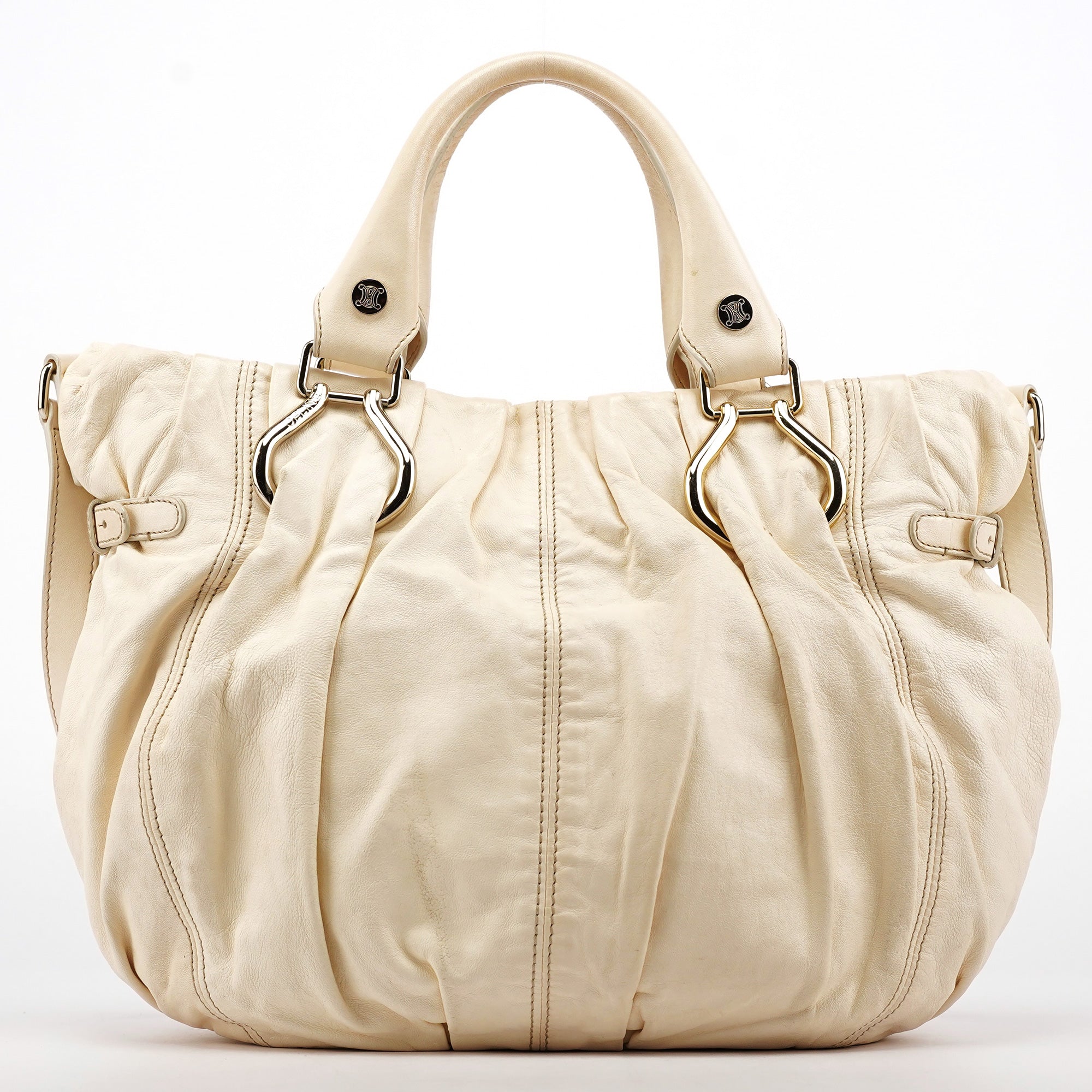 Céline Ivory Leather Pillow 2-Way Bag
