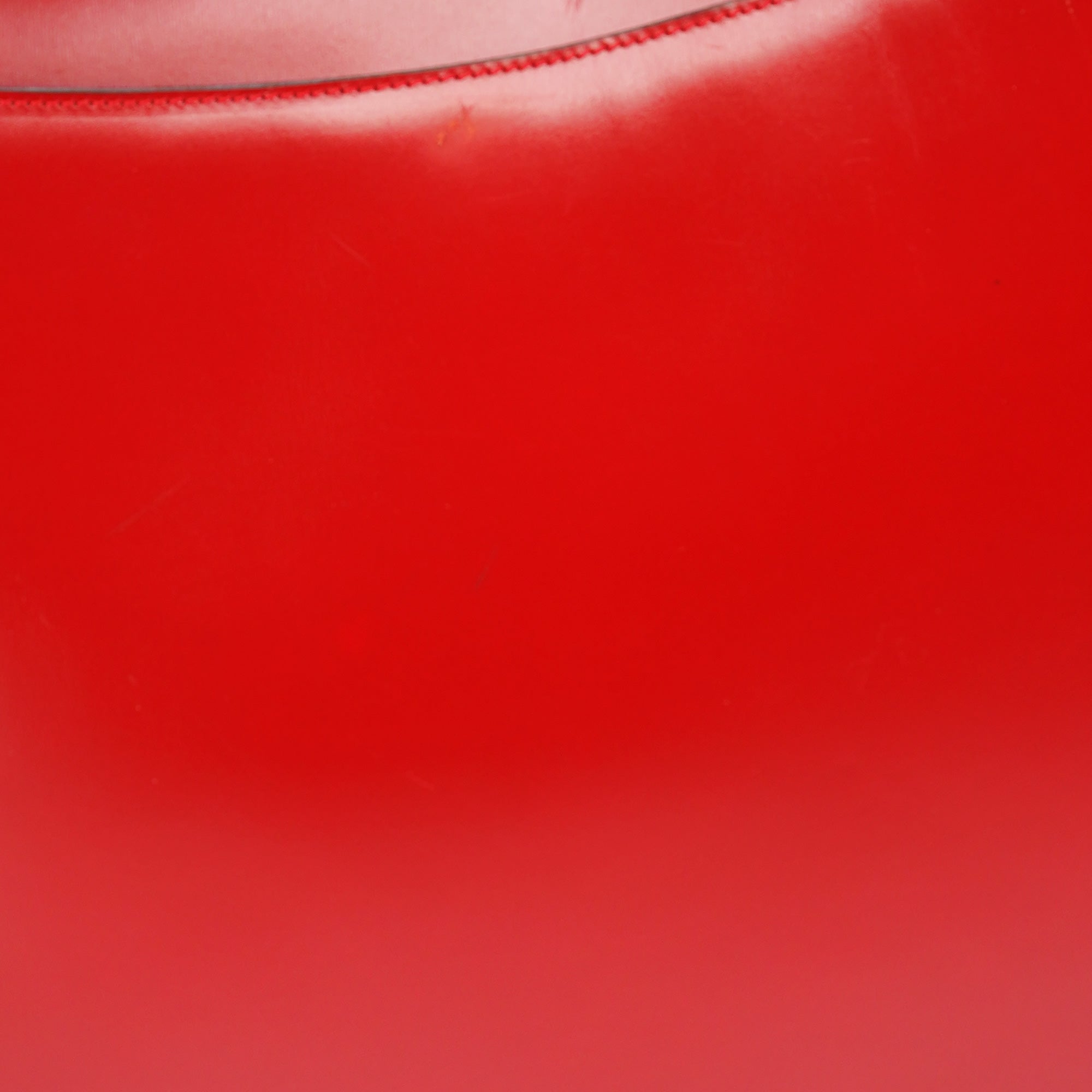 Celine Large Red Leather Shoulder Bag