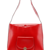 Celine Large Red Leather Shoulder Bag