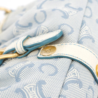 Celine Light Blue Triomphe Mini Hobo Bag