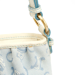 Celine Light Blue Triomphe Mini Hobo Bag