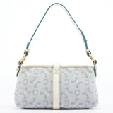 Celine Light Blue Triomphe Mini Hobo Bag