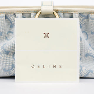 Celine Light Blue Triomphe Mini Hobo Bag