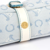 Celine Light Blue Triomphe Mini Hobo Bag
