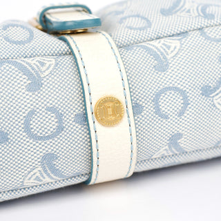Celine Light Blue Triomphe Mini Hobo Bag
