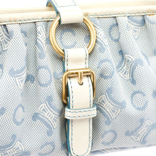 Celine Light Blue Triomphe Mini Hobo Bag