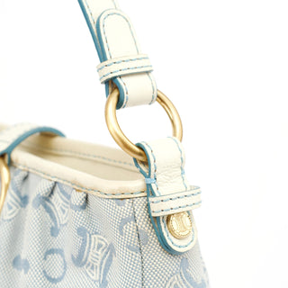 Celine Light Blue Triomphe Mini Hobo Bag