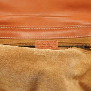 Celine Light Brown Leather Belt Tote Bag