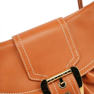 Celine Light Brown Leather Belt Tote Bag