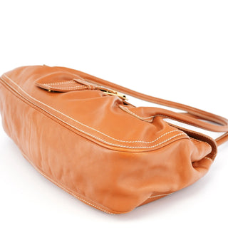 Celine Light Brown Leather Belt Tote Bag