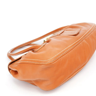 Celine Light Brown Leather Belt Tote Bag