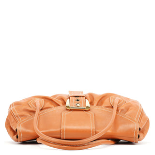 Celine Light Brown Leather Belt Tote Bag