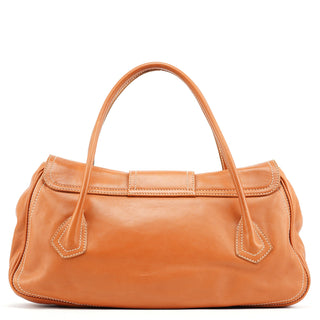 Celine Light Brown Leather Belt Tote Bag