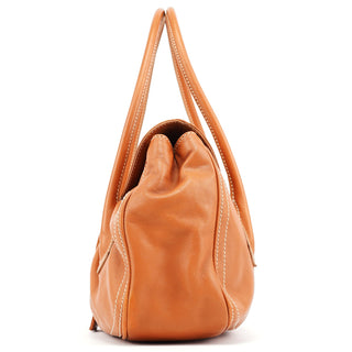 Celine Light Brown Leather Belt Tote Bag