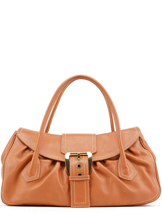 Celine Light Brown Leather Belt Tote Bag