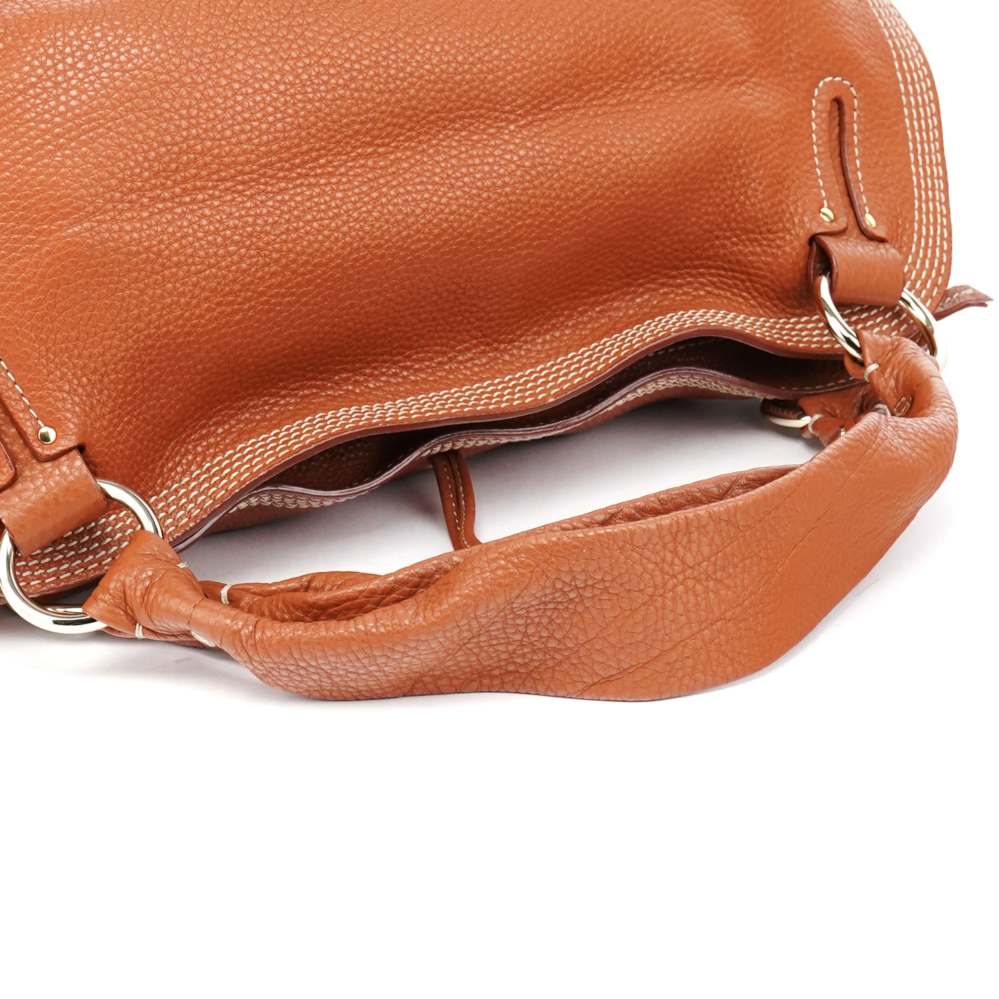 Celine Sac porté épaule Bittersweet en cuir marron clair