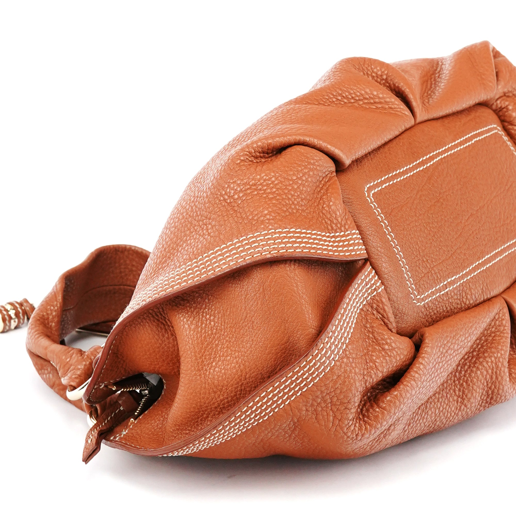 Celine Sac porté épaule Bittersweet en cuir marron clair