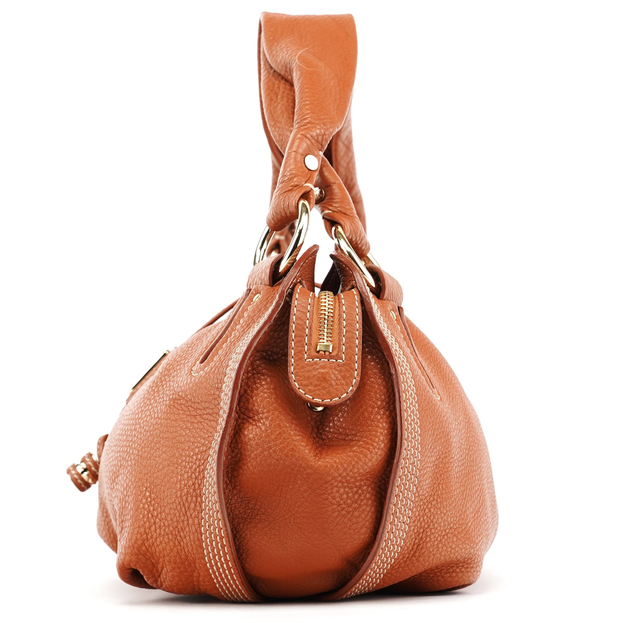 Celine Sac porté épaule Bittersweet en cuir marron clair