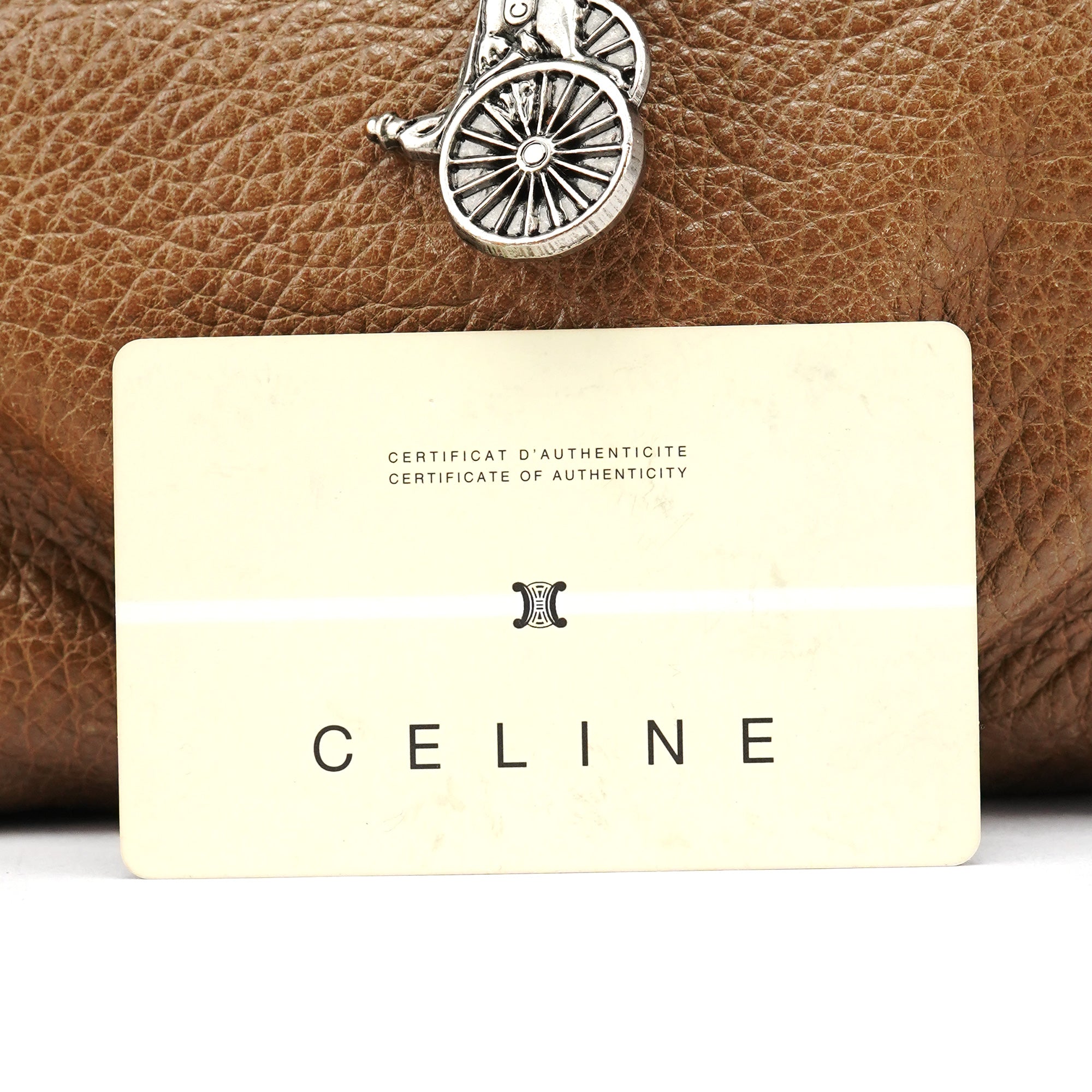 Celine Bittersweet Schultertasche aus hellbraunem Leder