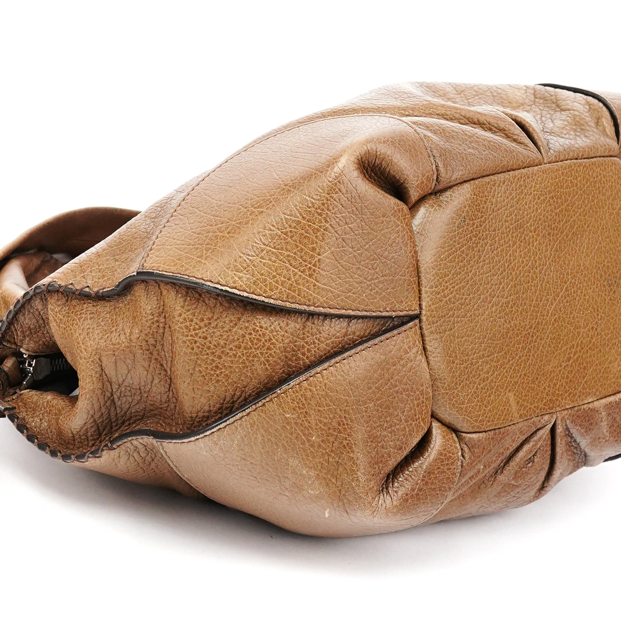 Celine Bittersweet Schultertasche aus hellbraunem Leder