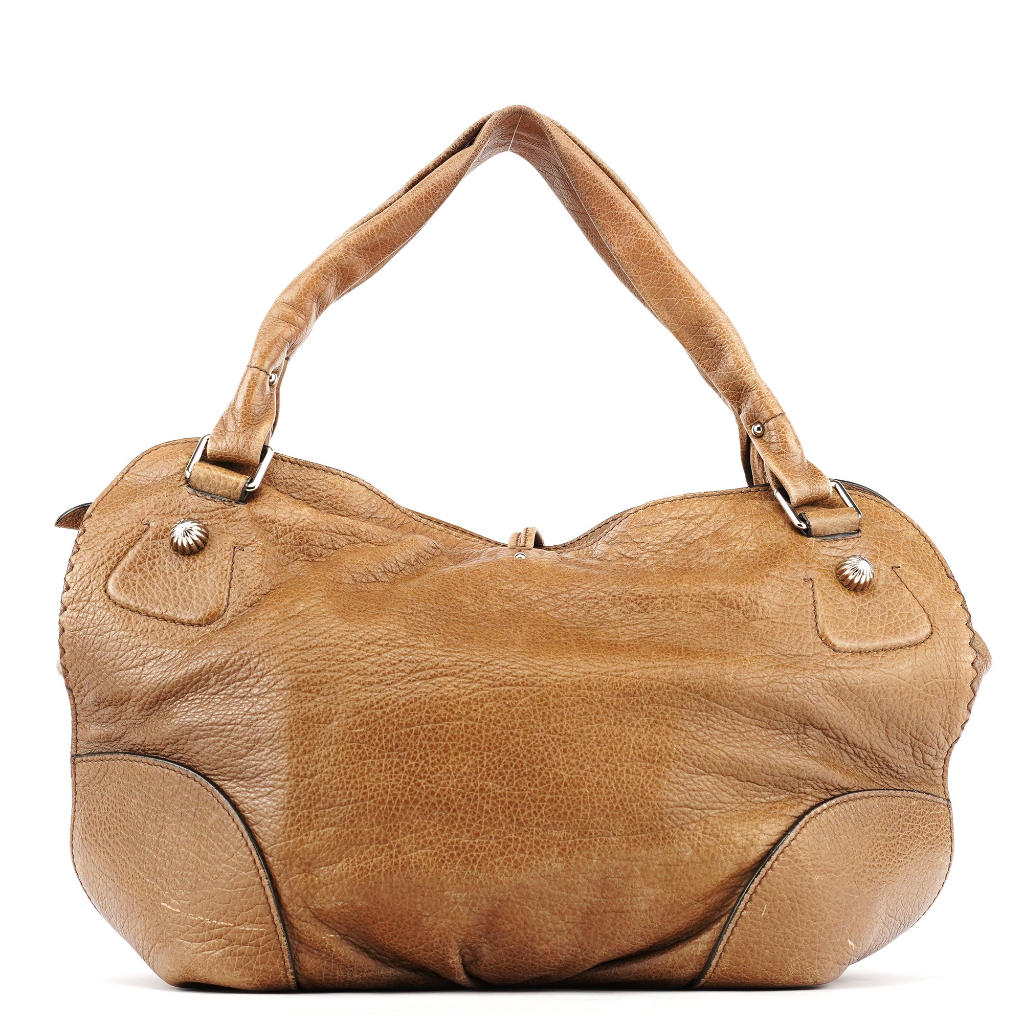 Celine Bittersweet Schultertasche aus hellbraunem Leder