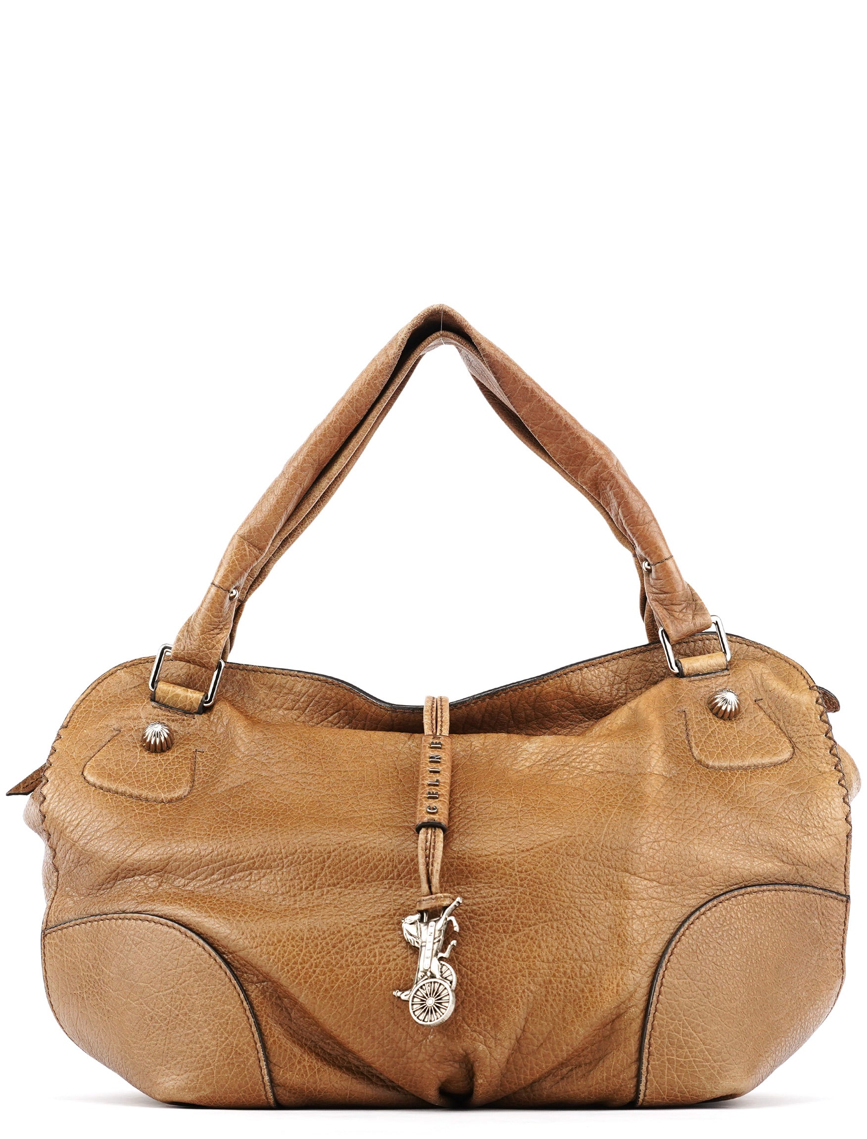 Celine Bittersweet Schultertasche aus hellbraunem Leder